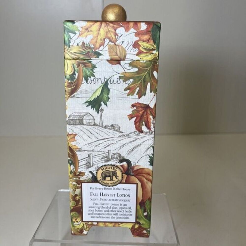 Michel Design Works Fall Harvest Hand and Body Lotion 8oz In Gift Box England - Picture 5 of 6